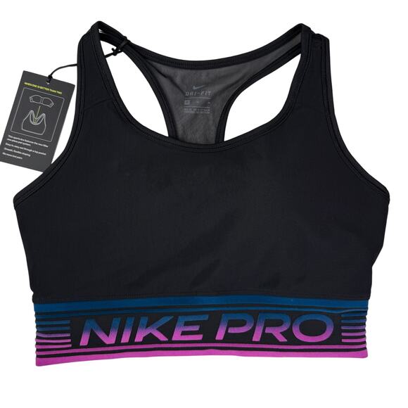 Nike Pro Med Pad NP Mesh Sports Bra Size Medium - Picture 2 of 7